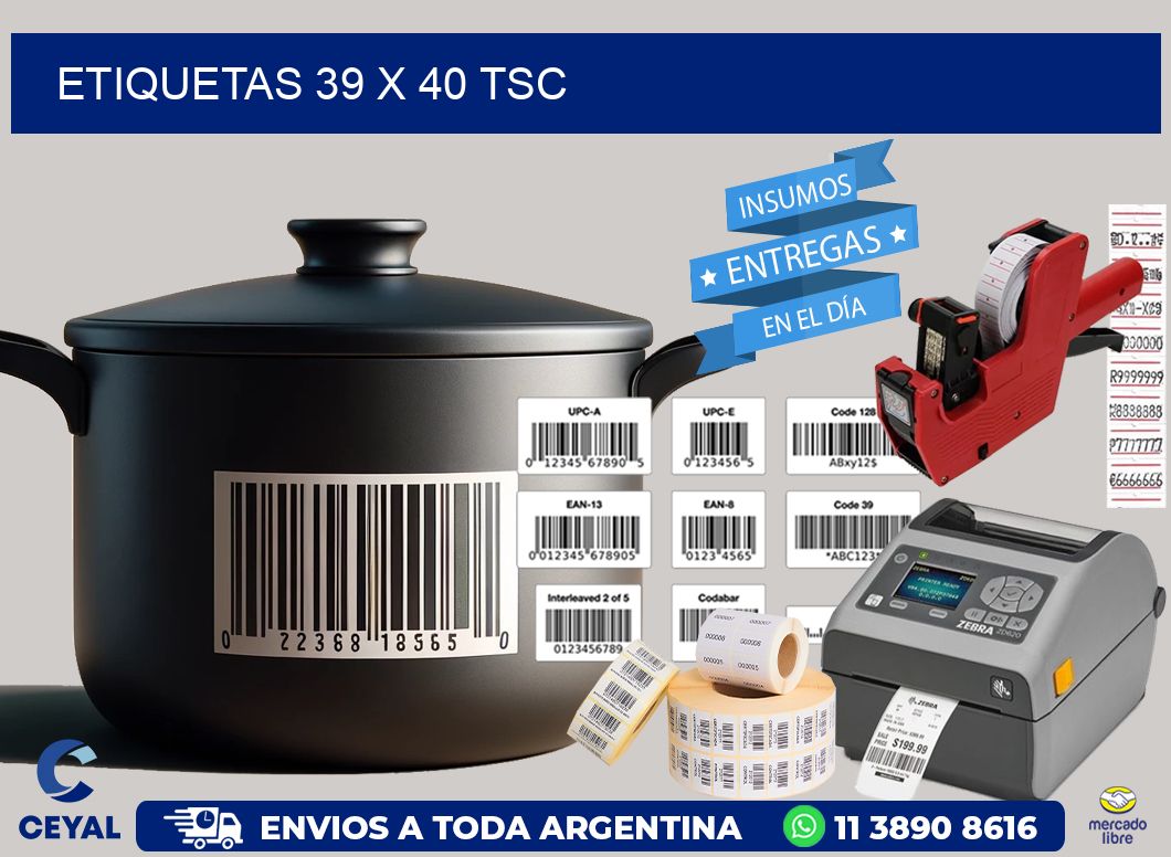 ETIQUETAS 39 x 40 TSC