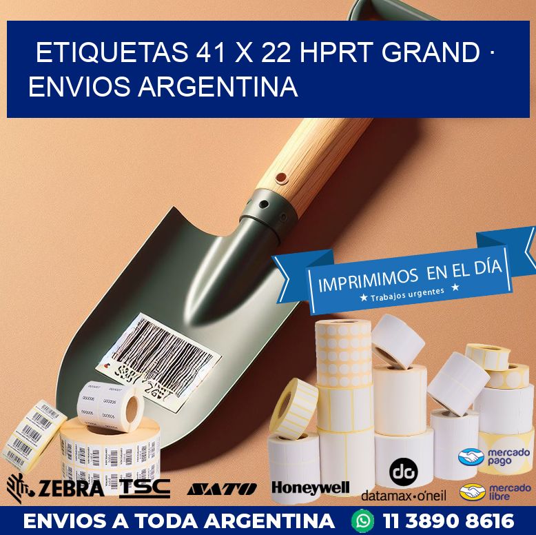 ETIQUETAS 41 x 22 HPRT GRAND · ENVIOS ARGENTINA