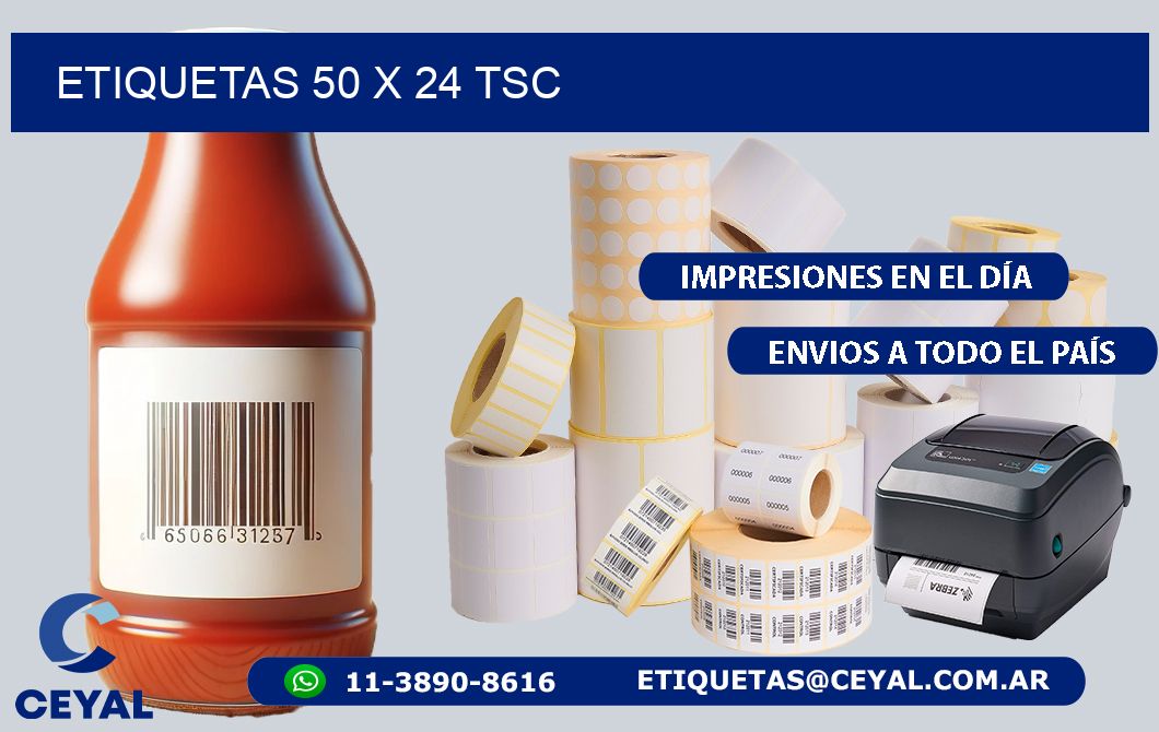 ETIQUETAS 50 x 24 TSC