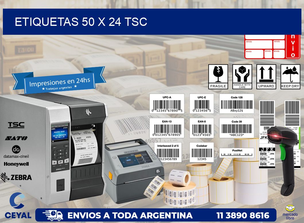 ETIQUETAS 50 x 24 TSC