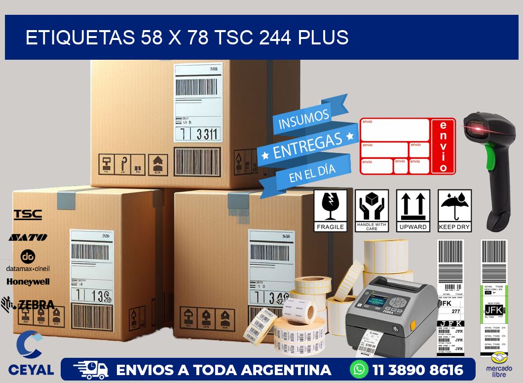 ETIQUETAS 58 x 78 TSC 244 PLUS