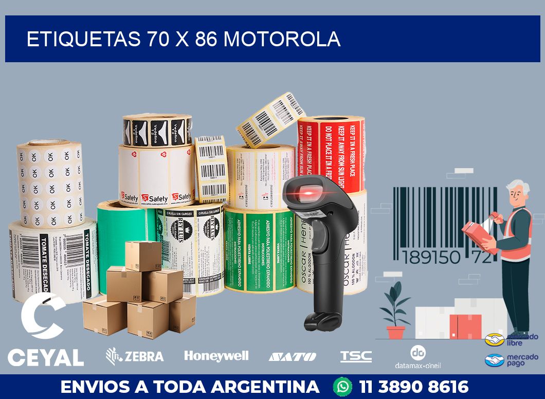ETIQUETAS 70 x 86 MOTOROLA