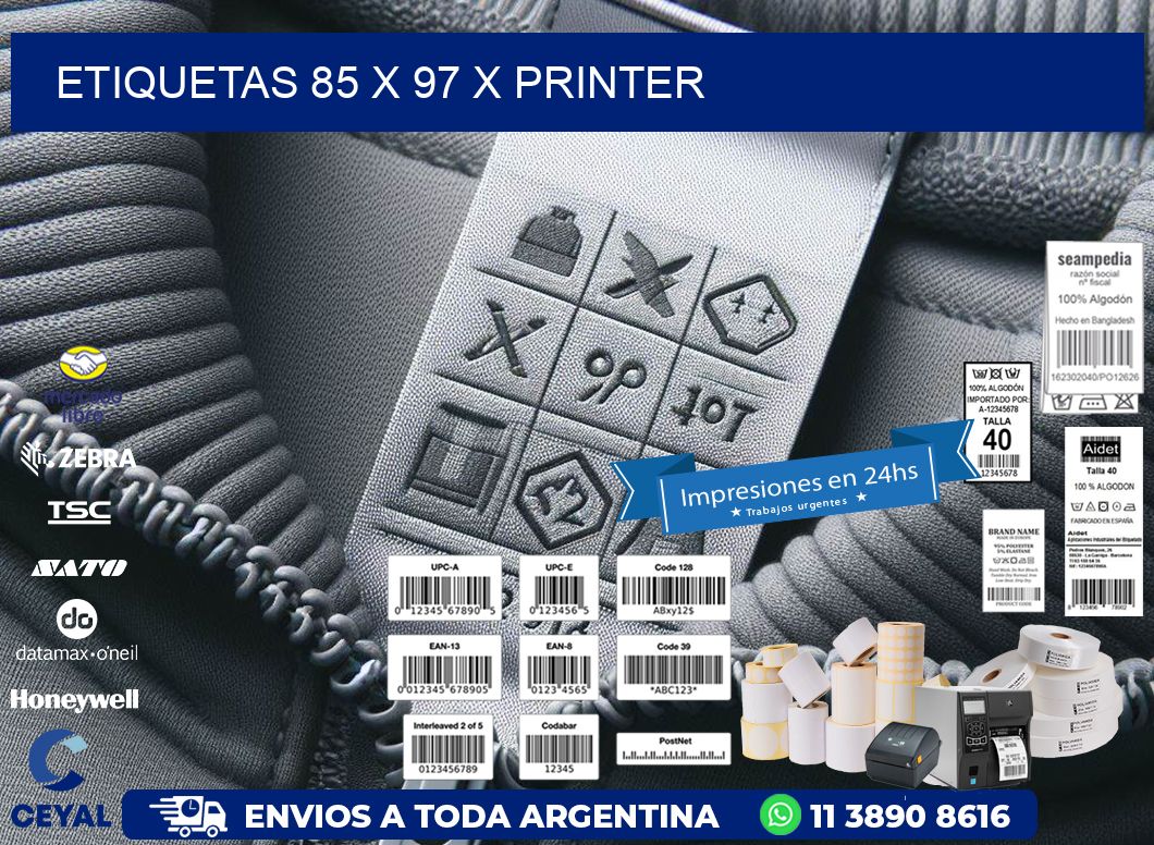 ETIQUETAS 85 x 97 X PRINTER