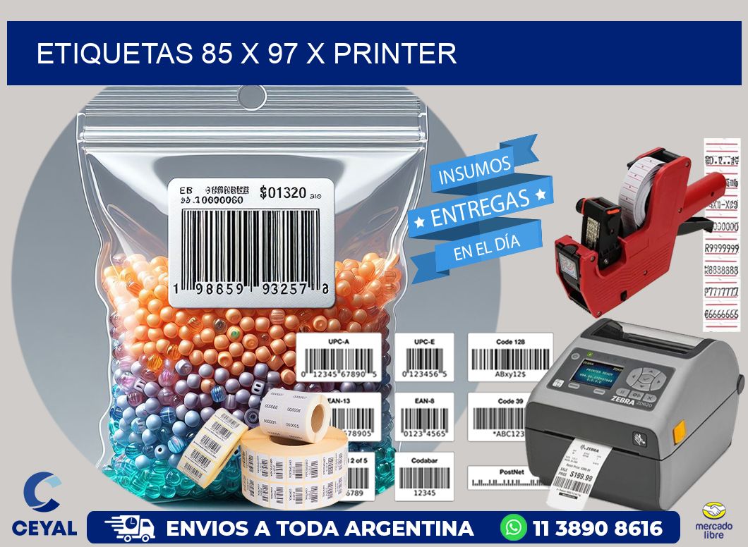 ETIQUETAS 85 x 97 X PRINTER