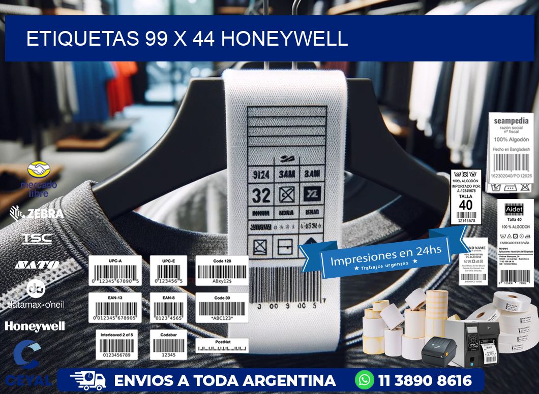 ETIQUETAS 99 x 44 HONEYWELL