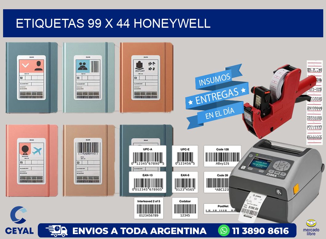 ETIQUETAS 99 x 44 HONEYWELL