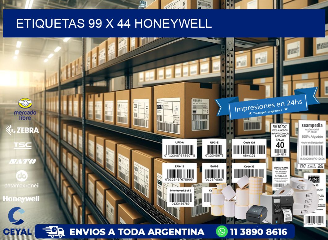 ETIQUETAS 99 x 44 HONEYWELL