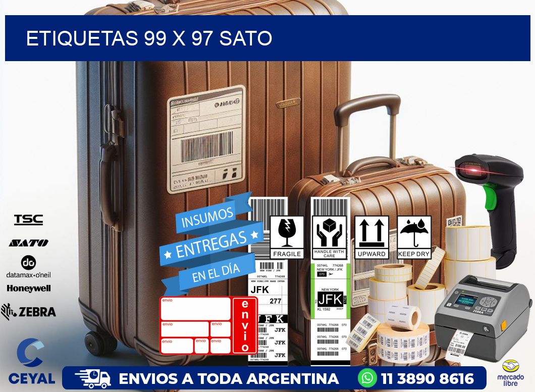 ETIQUETAS 99 x 97 SATO
