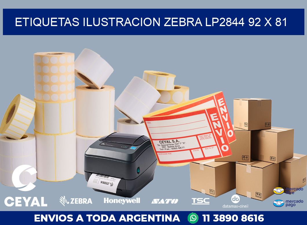 ETIQUETAS ILUSTRACION ZEBRA LP2844 92 x 81