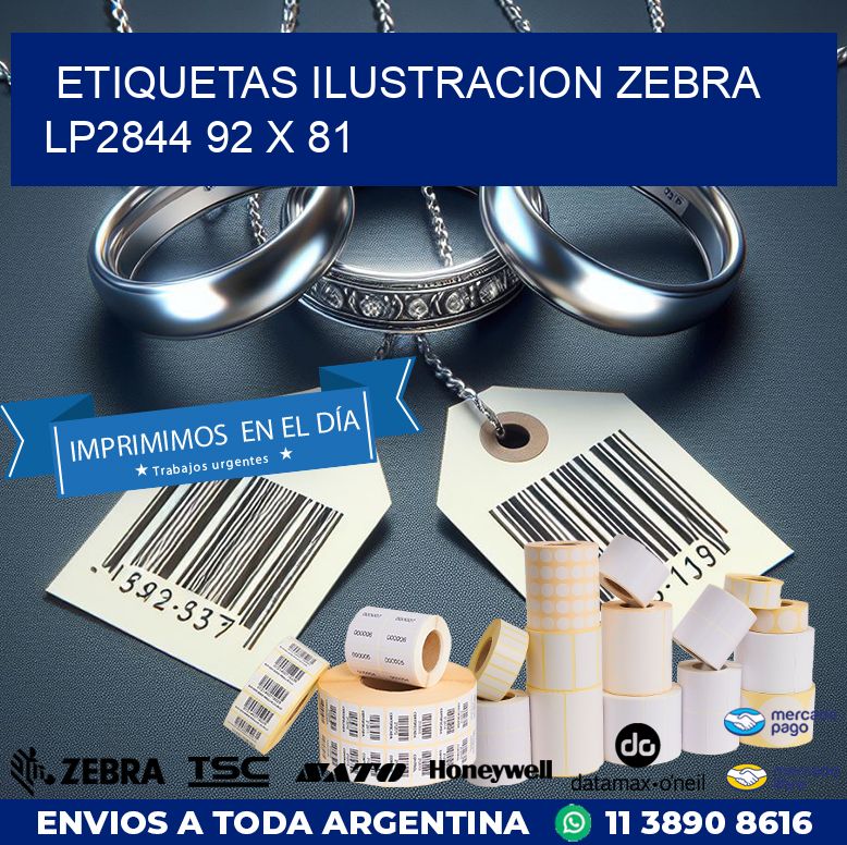 ETIQUETAS ILUSTRACION ZEBRA LP2844 92 x 81