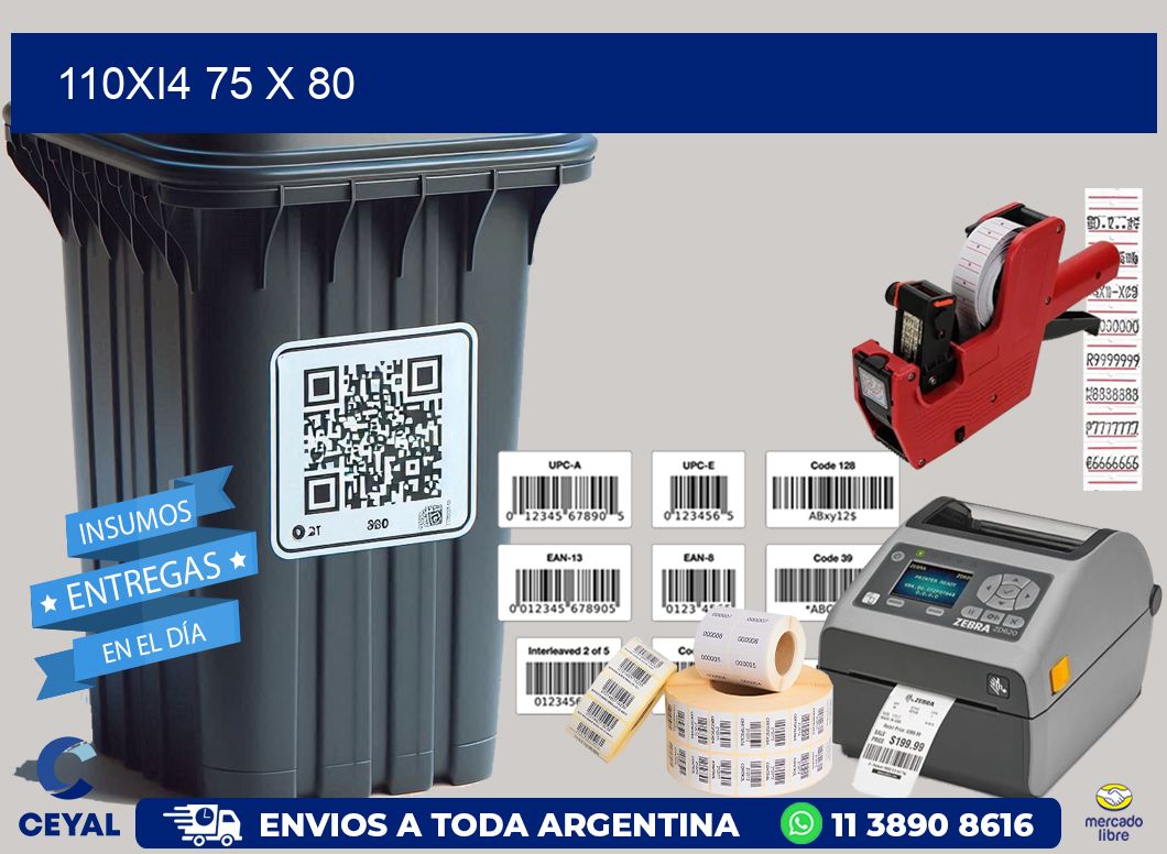 110Xi4 75 x 80