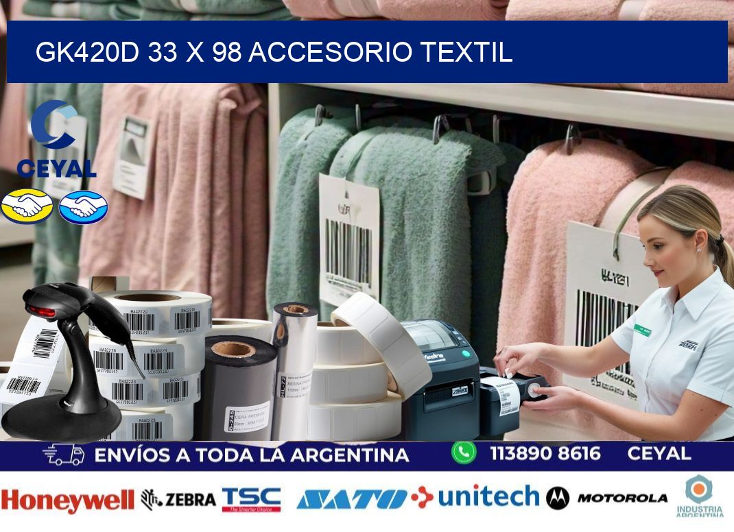 GK420D 33 x 98 ACCESORIO TEXTIL