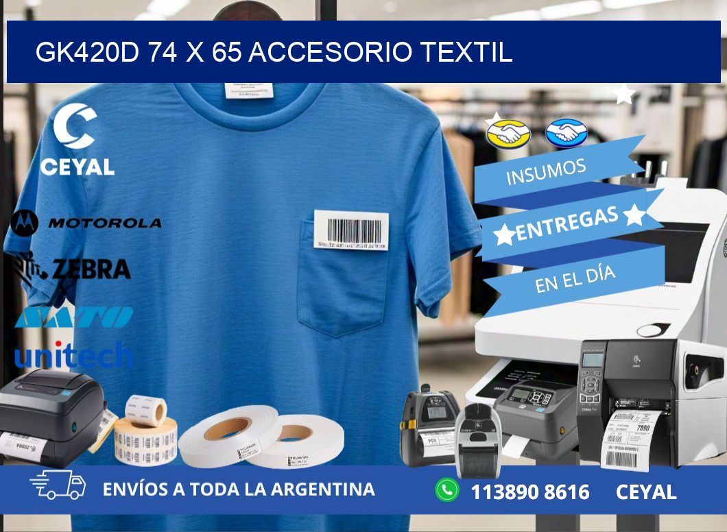 GK420D 74 x 65 ACCESORIO TEXTIL