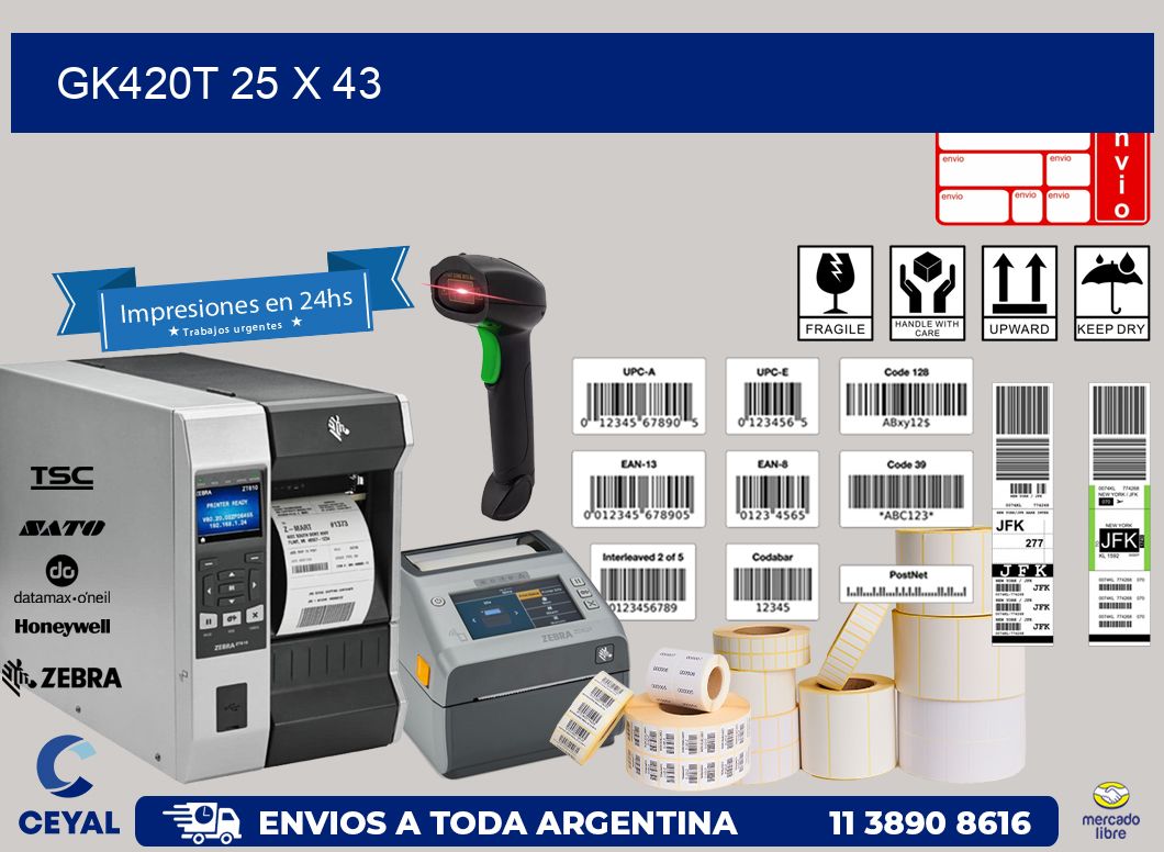 GK420T 25 x 43
