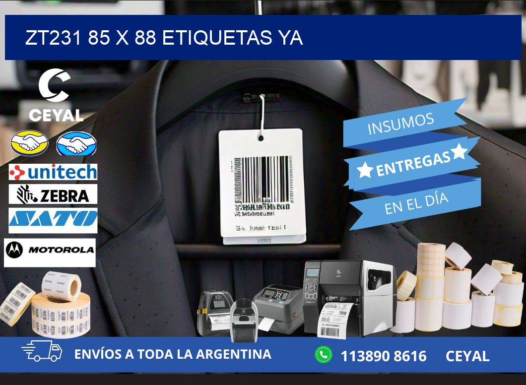 ZT231 85 x 88 ETIQUETAS YA
