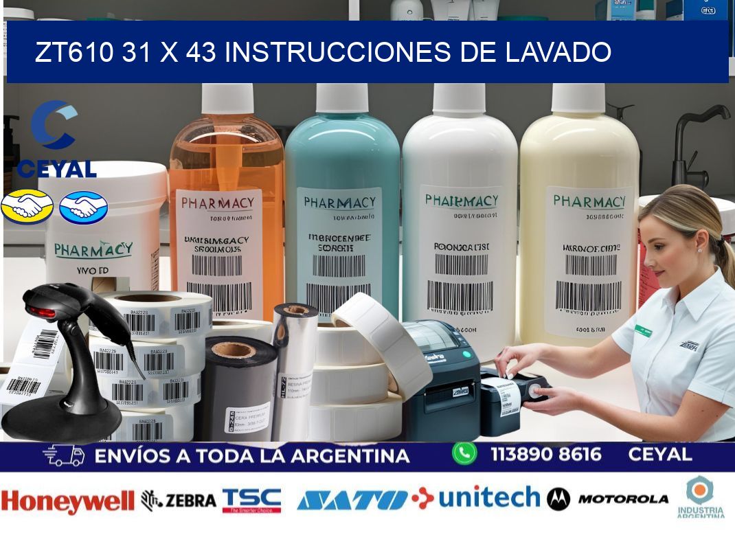 ZT610 31 x 43 INSTRUCCIONES DE LAVADO