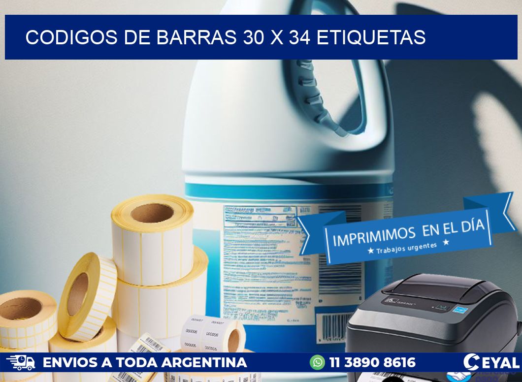 codigos de barras 30 x 34 etiquetas