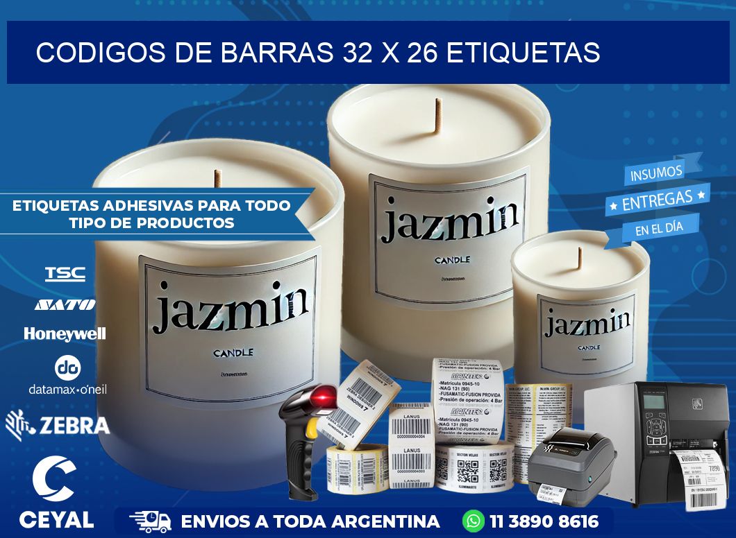 codigos de barras 32 x 26 etiquetas