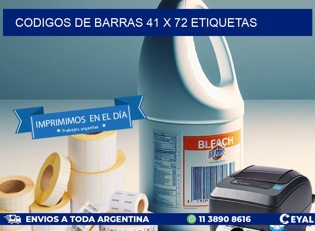 codigos de barras 41 x 72 etiquetas