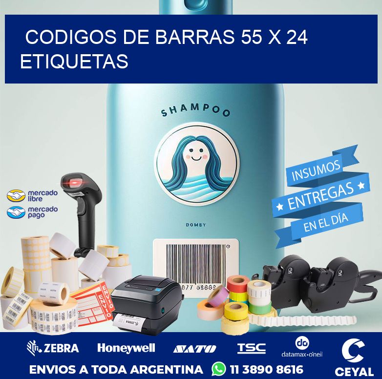 codigos de barras 55 x 24 etiquetas