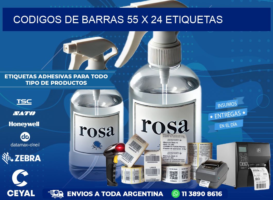 codigos de barras 55 x 24 etiquetas