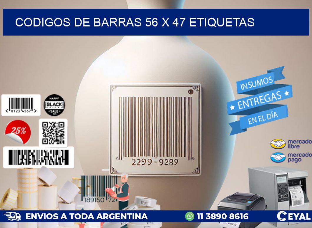 codigos de barras 56 x 47 etiquetas