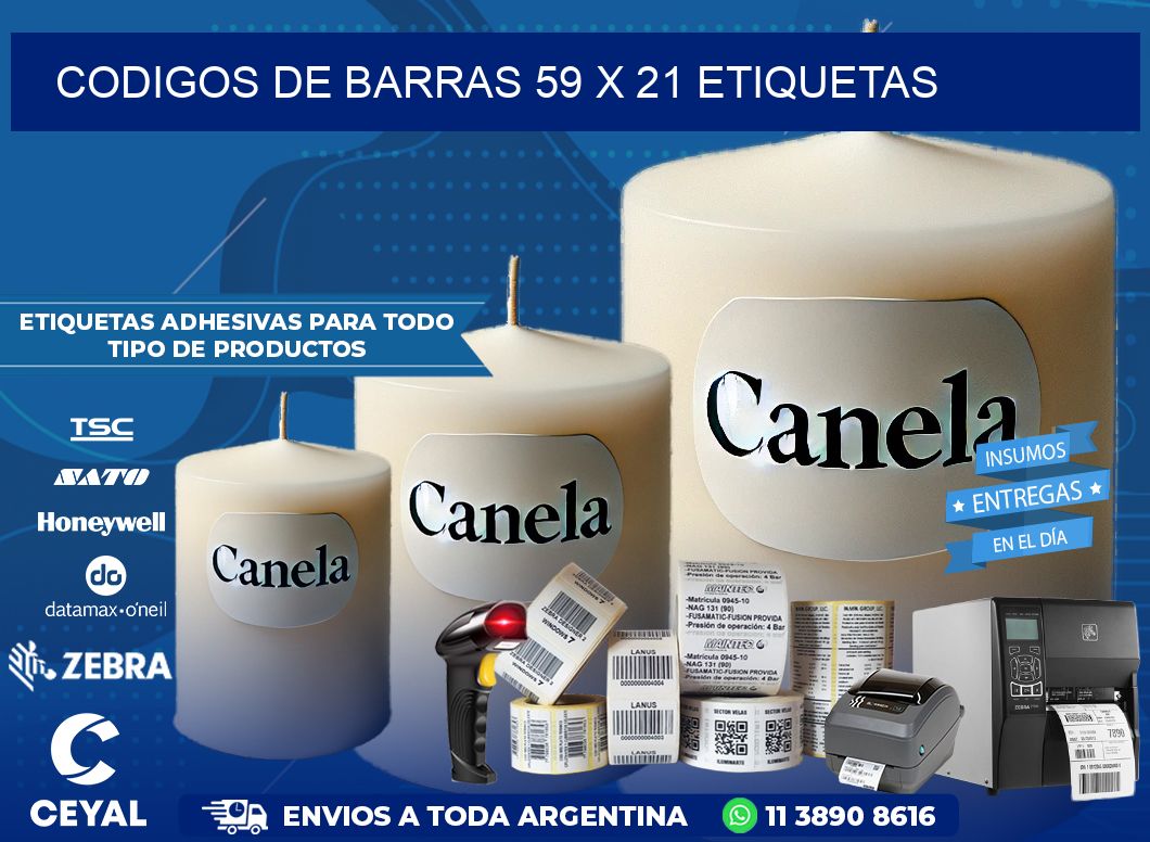 codigos de barras 59 x 21 etiquetas