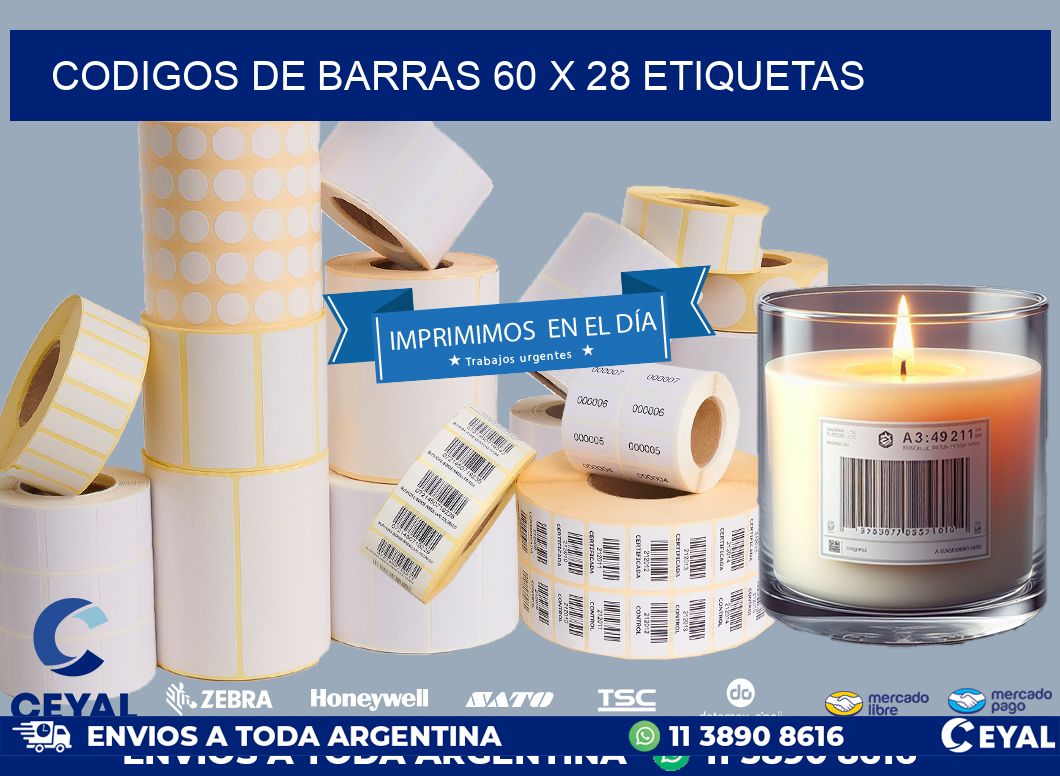 codigos de barras 60 x 28 etiquetas