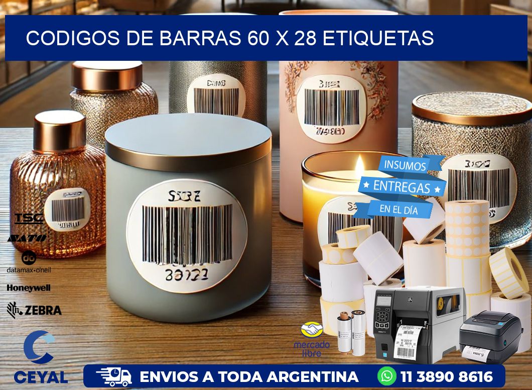 codigos de barras 60 x 28 etiquetas