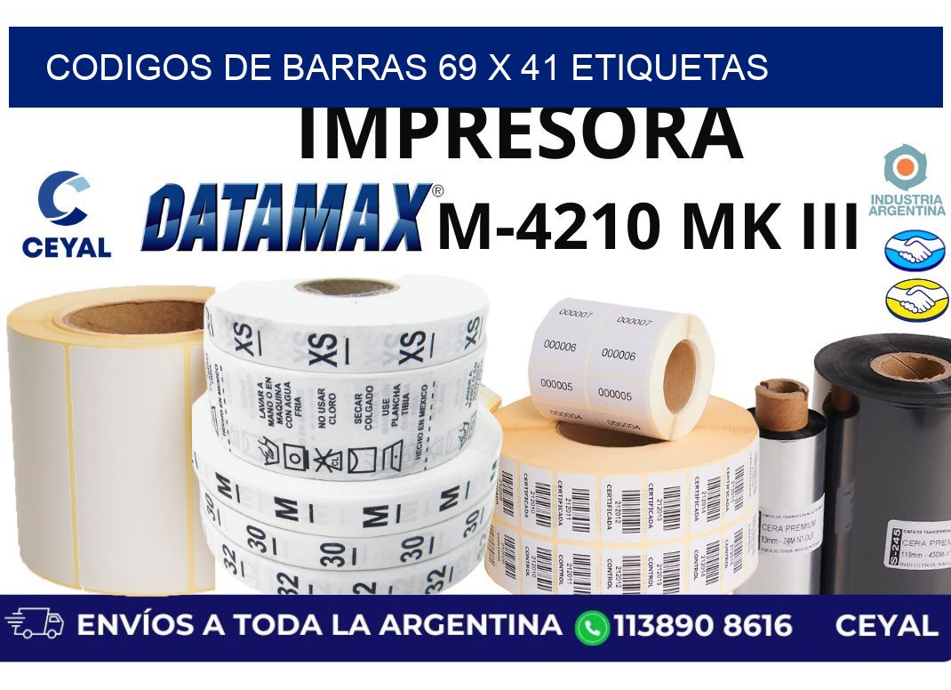codigos de barras 69 x 41 etiquetas