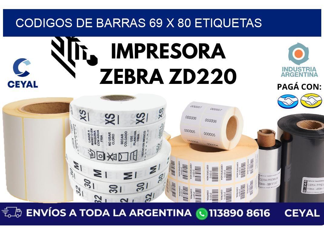 codigos de barras 69 x 80 etiquetas