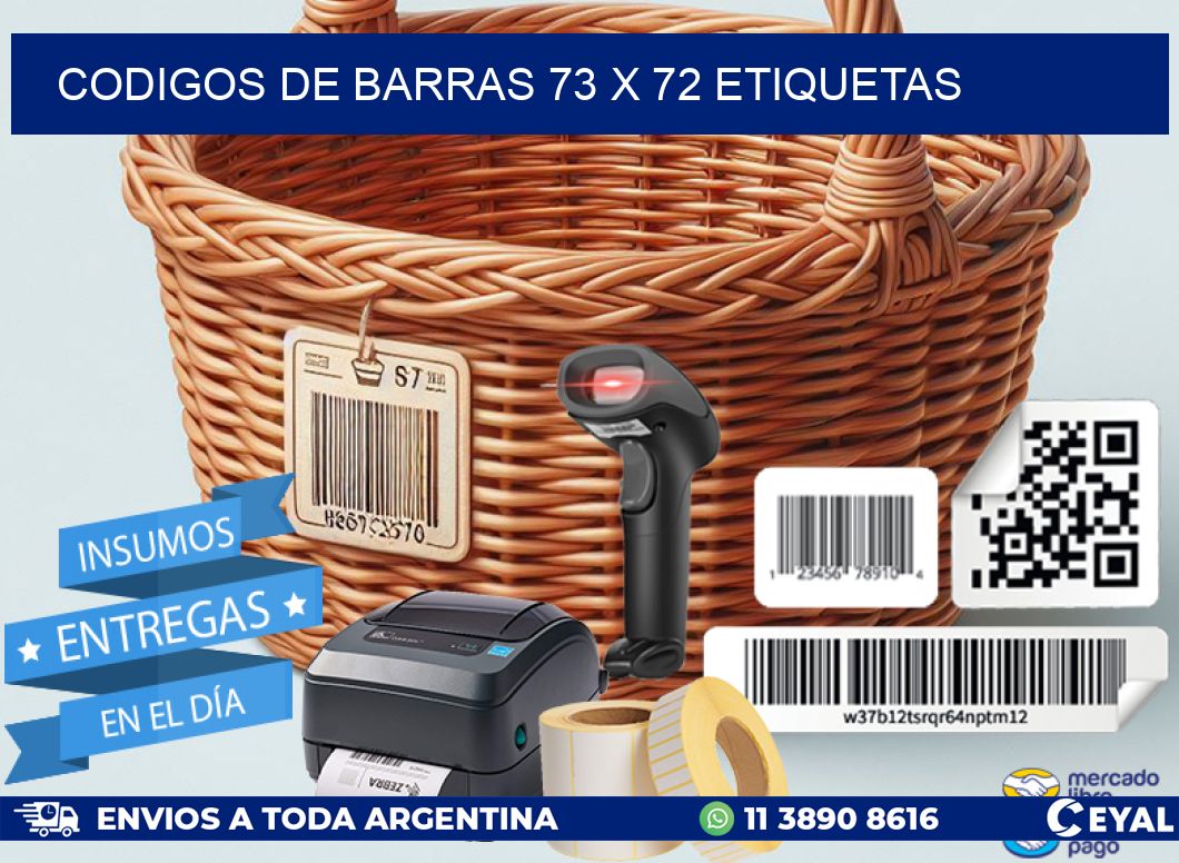 codigos de barras 73 x 72 etiquetas