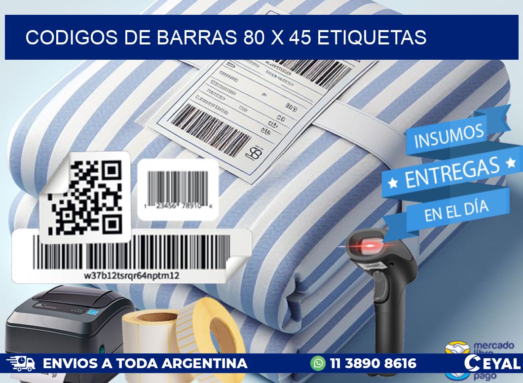 codigos de barras 80 x 45 etiquetas