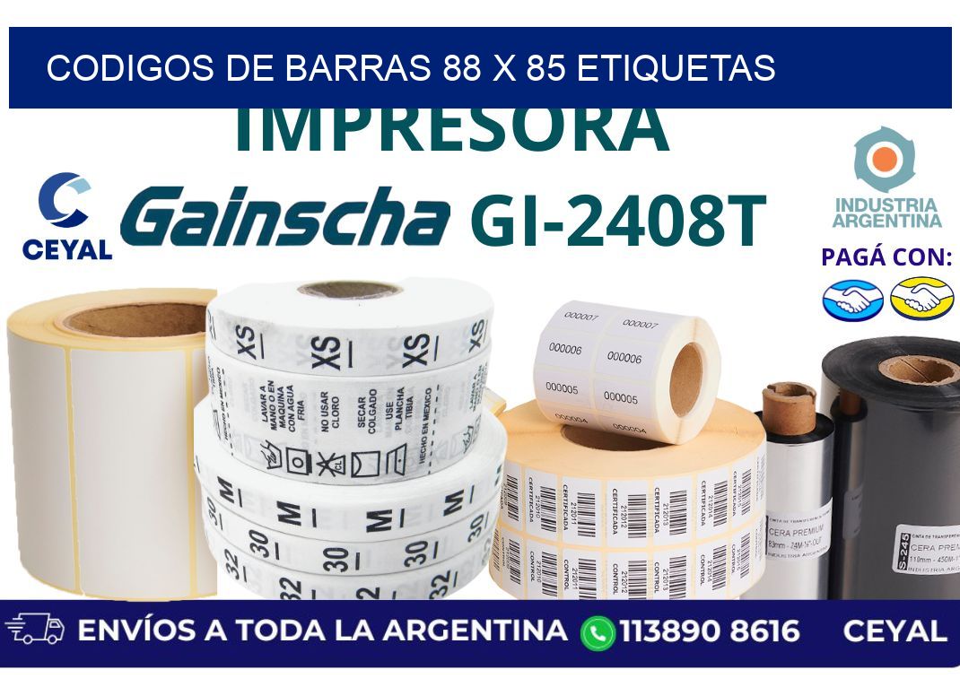 codigos de barras 88 x 85 etiquetas