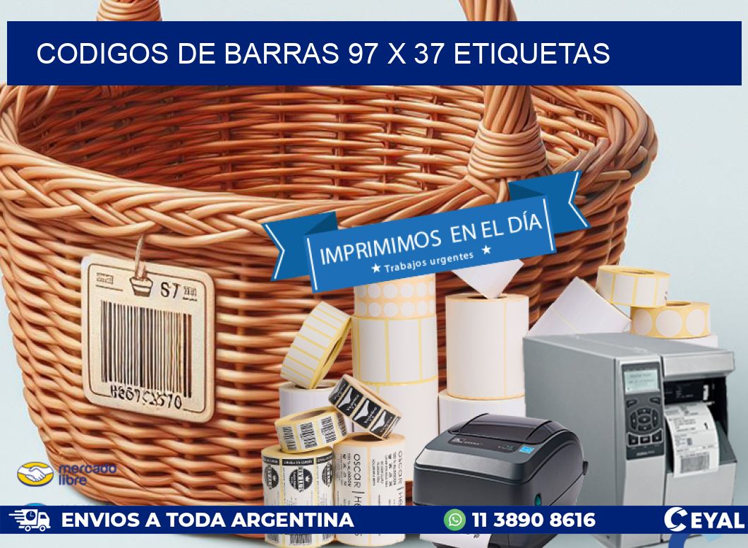 codigos de barras 97 x 37 etiquetas