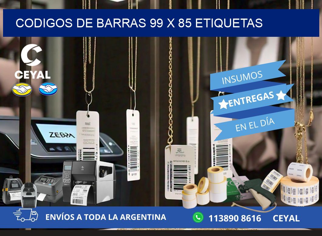 codigos de barras 99 x 85 etiquetas