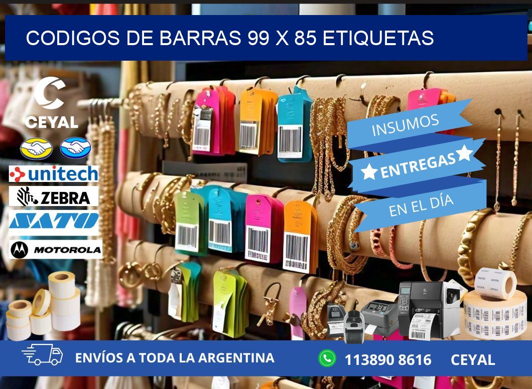 codigos de barras 99 x 85 etiquetas