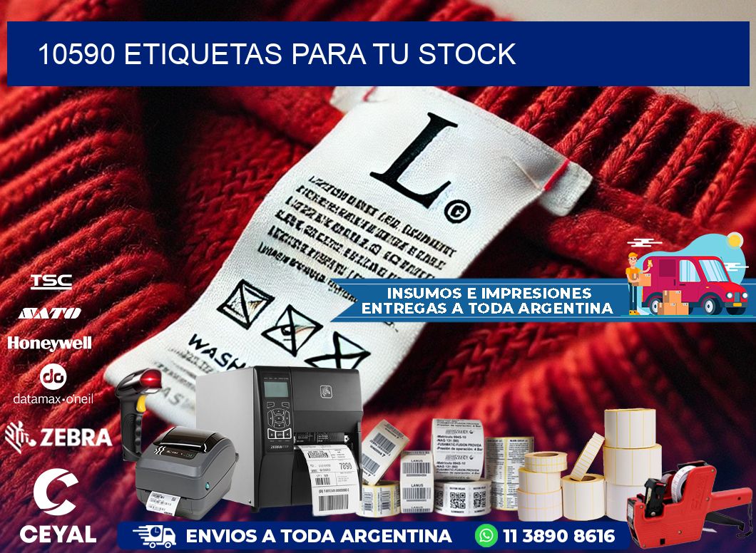 10590 etiquetas para tu stock