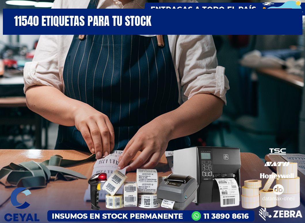 11540 etiquetas para tu stock