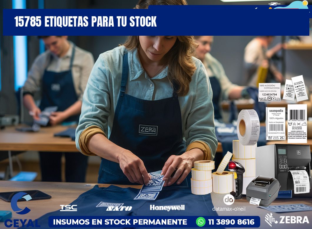 15785 etiquetas para tu stock