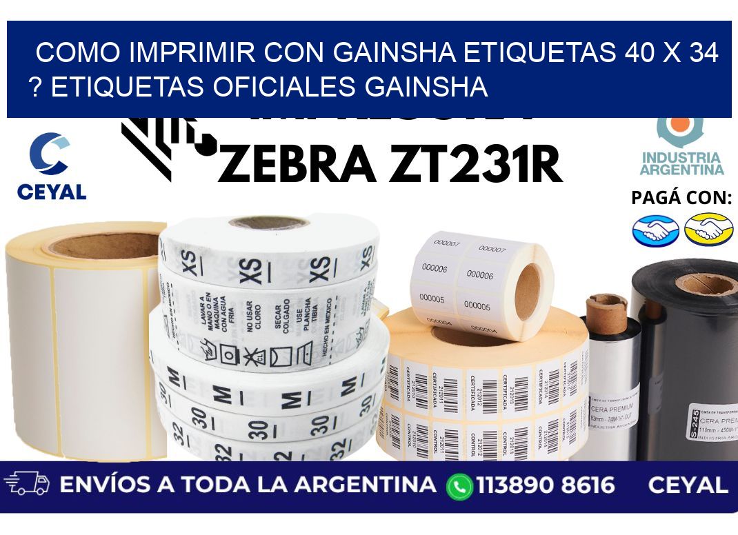 como imprimir con gainsha etiquetas 40 x 34 ? etiquetas oficiales gainsha