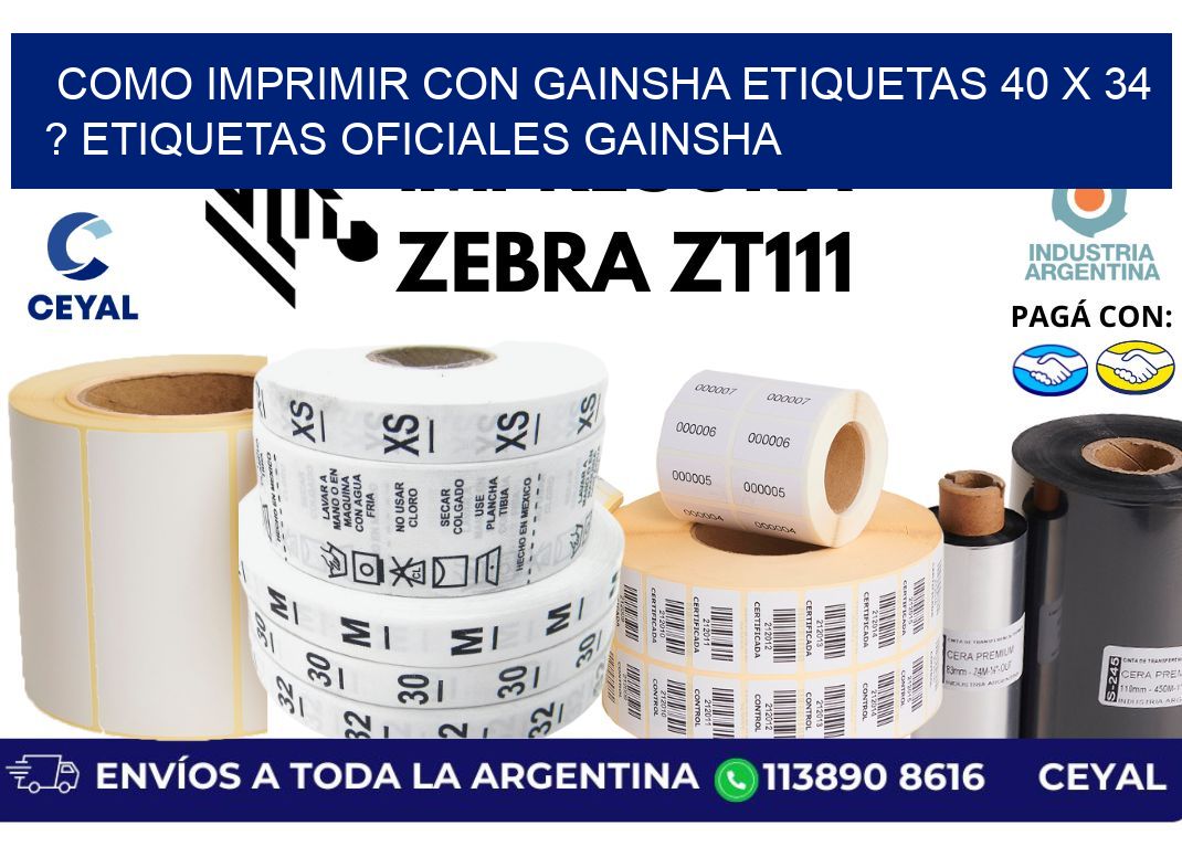 como imprimir con gainsha etiquetas 40 x 34 ? etiquetas oficiales gainsha