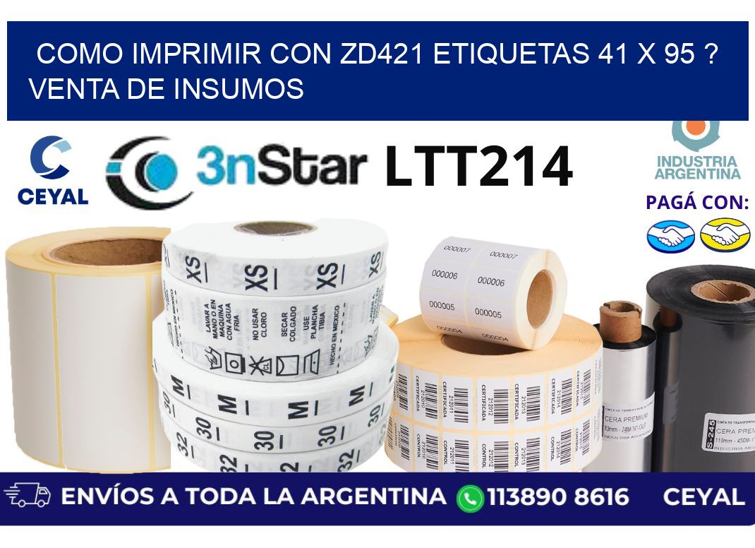 como imprimir con zd421 etiquetas 41 x 95 ? Venta de insumos