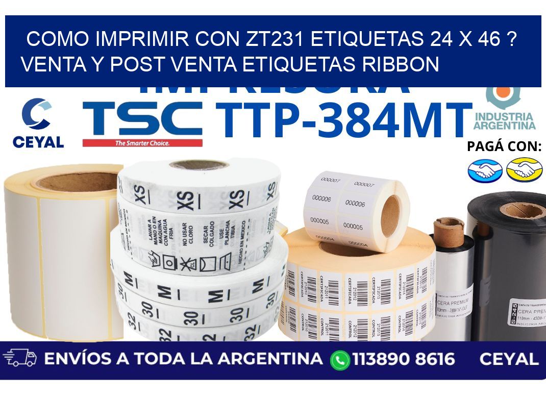 como imprimir con zt231 etiquetas 24 x 46 ? Venta y post venta etiquetas ribbon