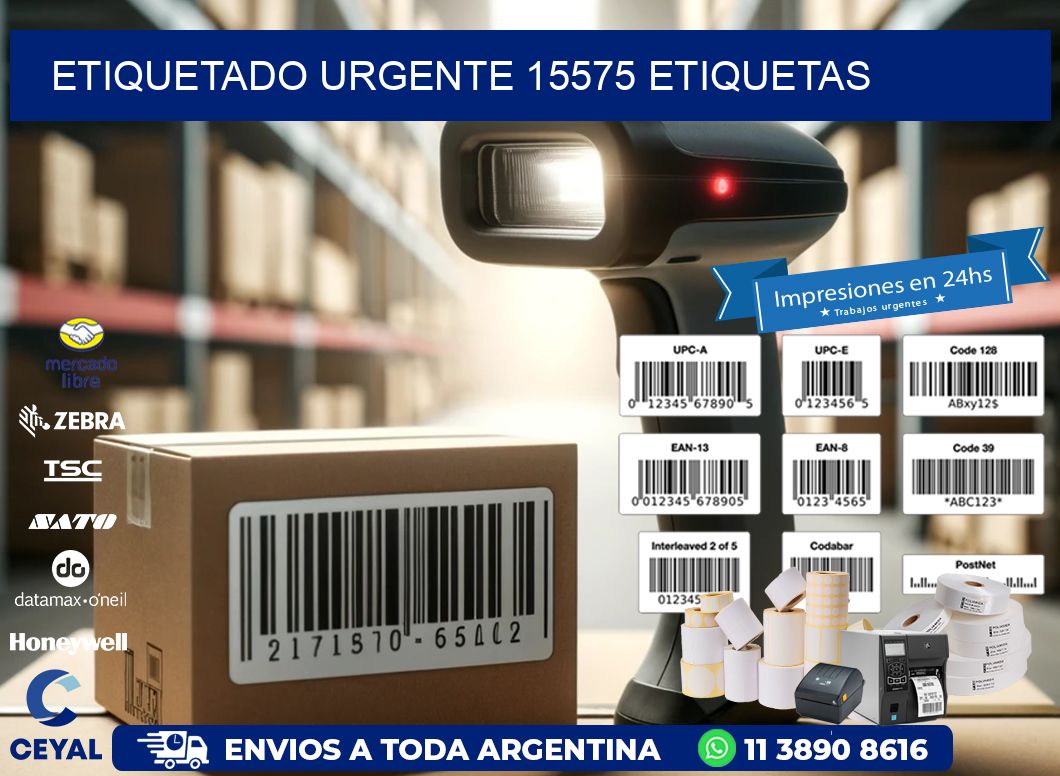 etiquetado urgente 15575 etiquetas