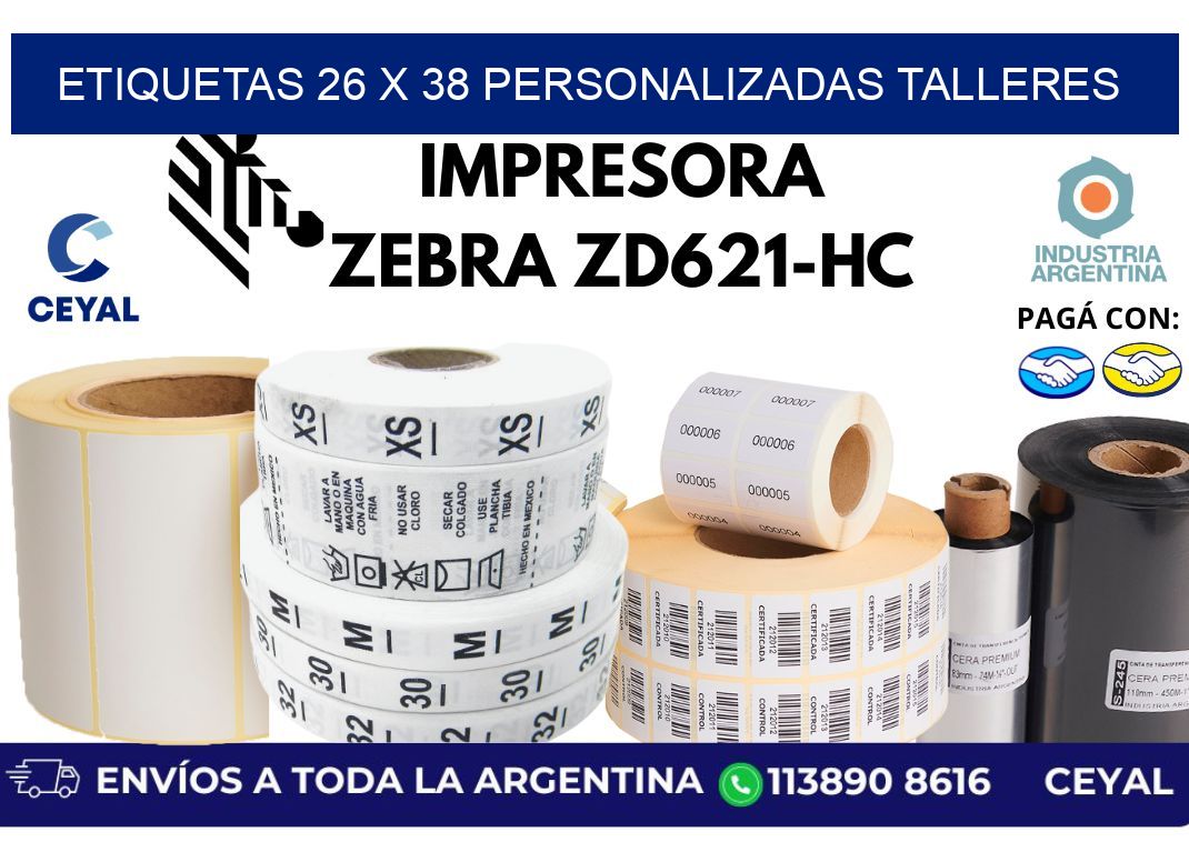 etiquetas 26 x 38 personalizadas talleres