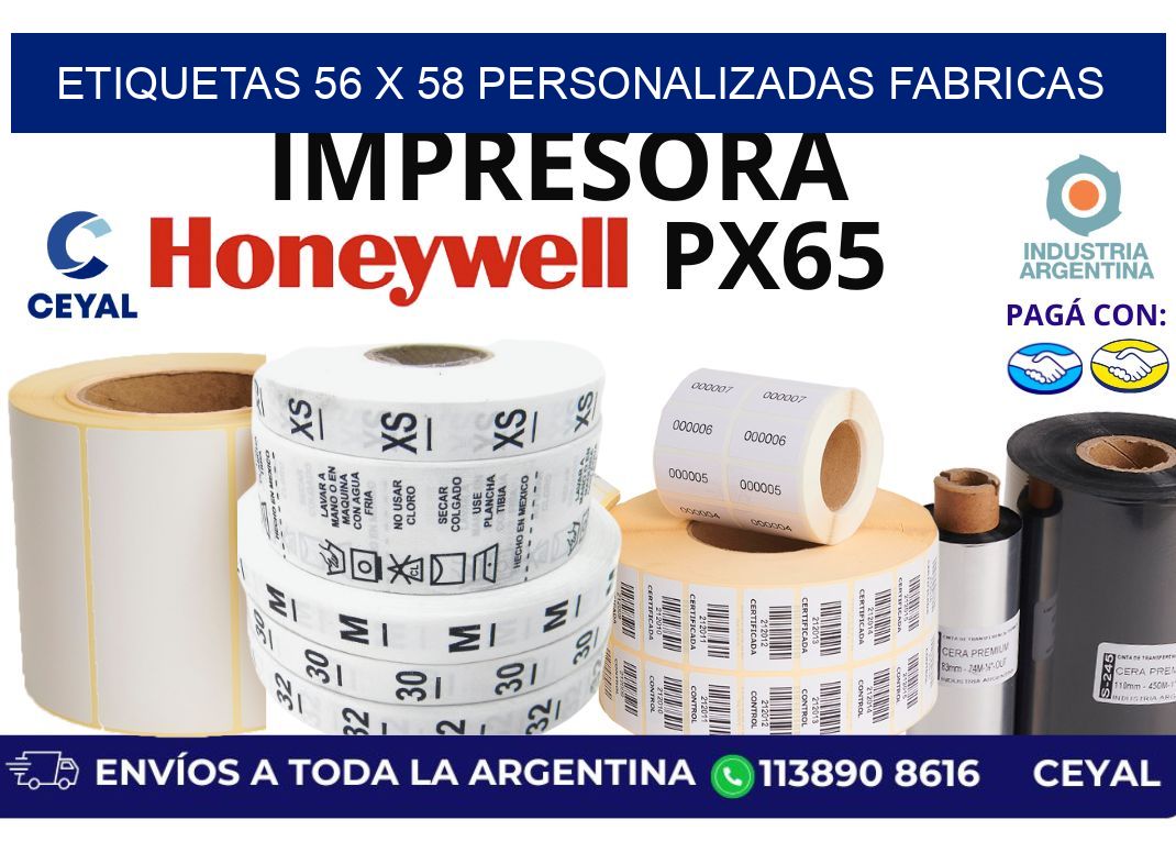 etiquetas 56 x 58 personalizadas fabricas