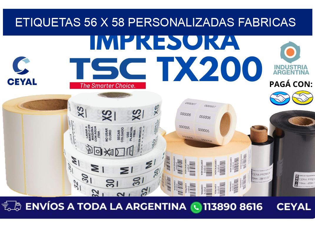 etiquetas 56 x 58 personalizadas fabricas