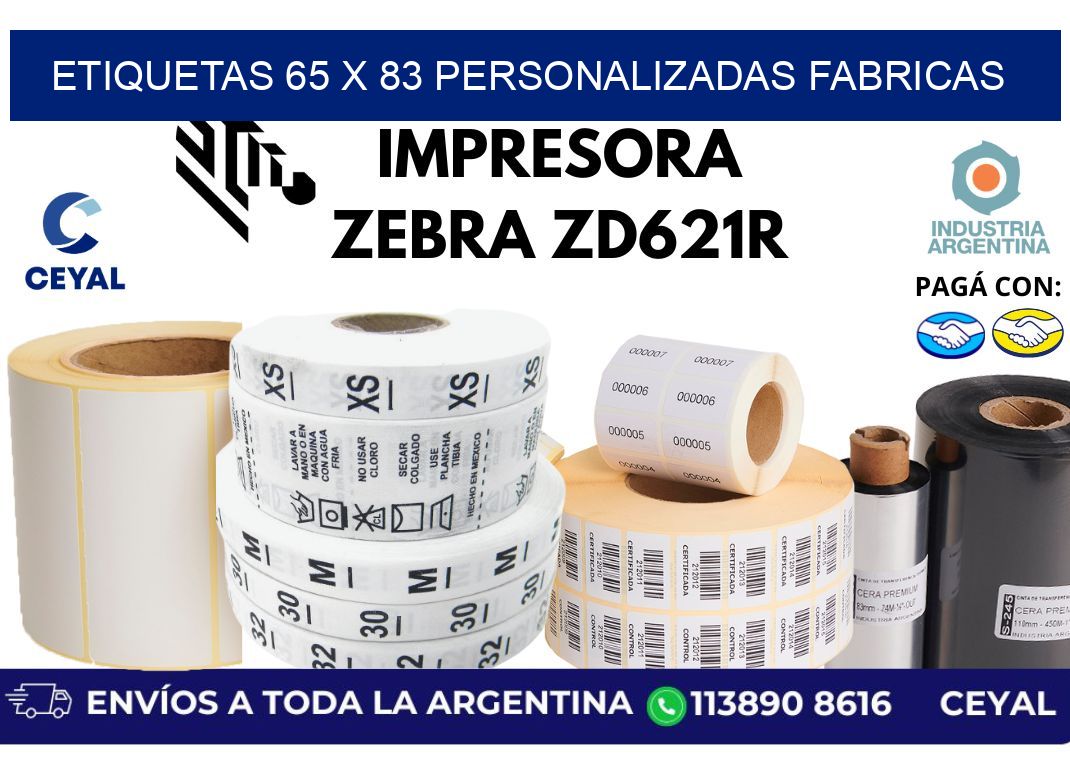 etiquetas 65 x 83 personalizadas fabricas