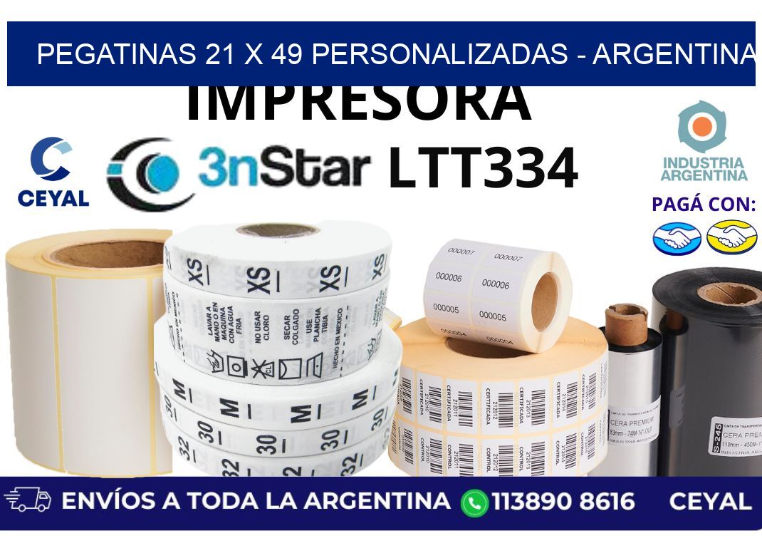 pegatinas 21 x 49 personalizadas - Argentina